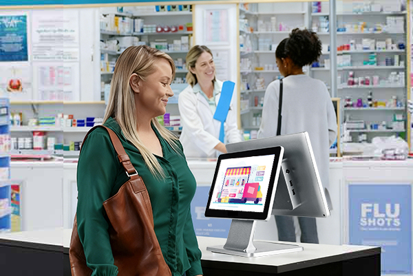 pos terminal for supermarket