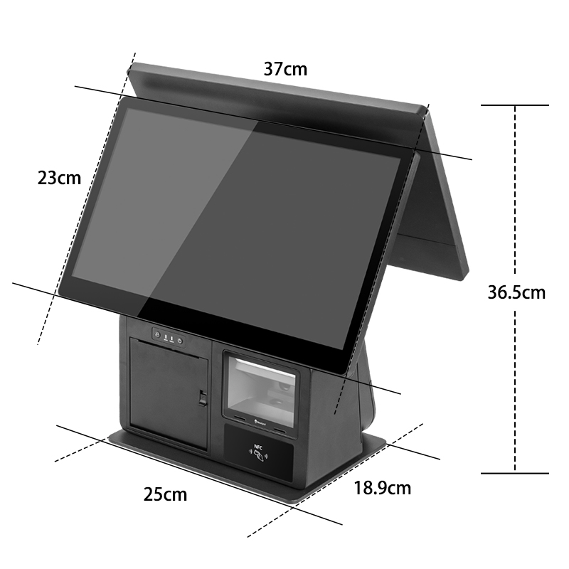 cashier machine with scanner